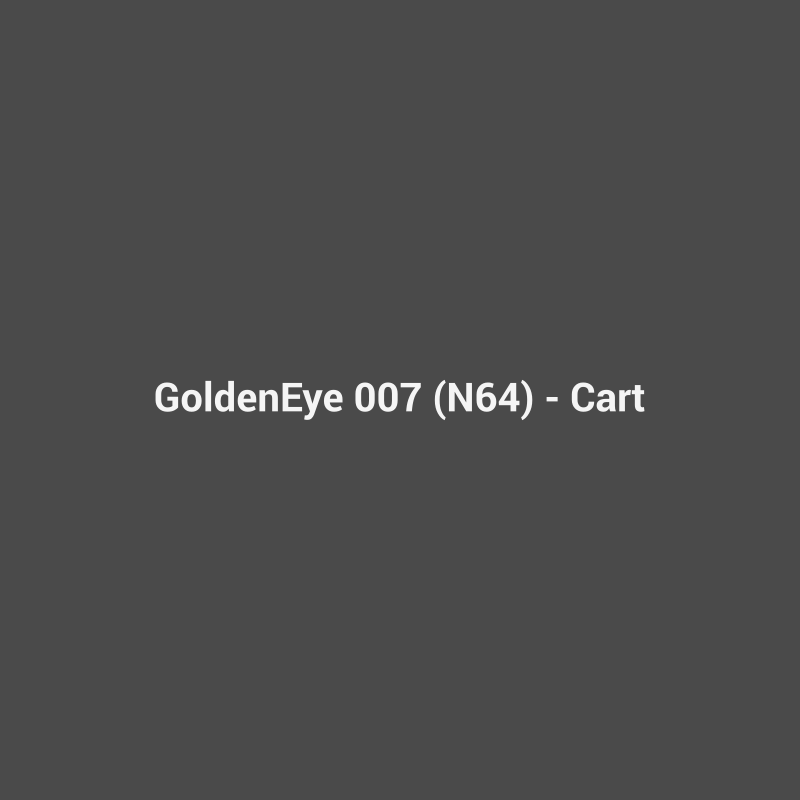goldeneye 007 (n64) - cart